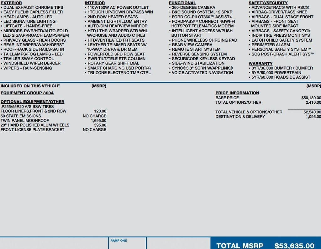 2020 Ford Explorer Limited 4WD