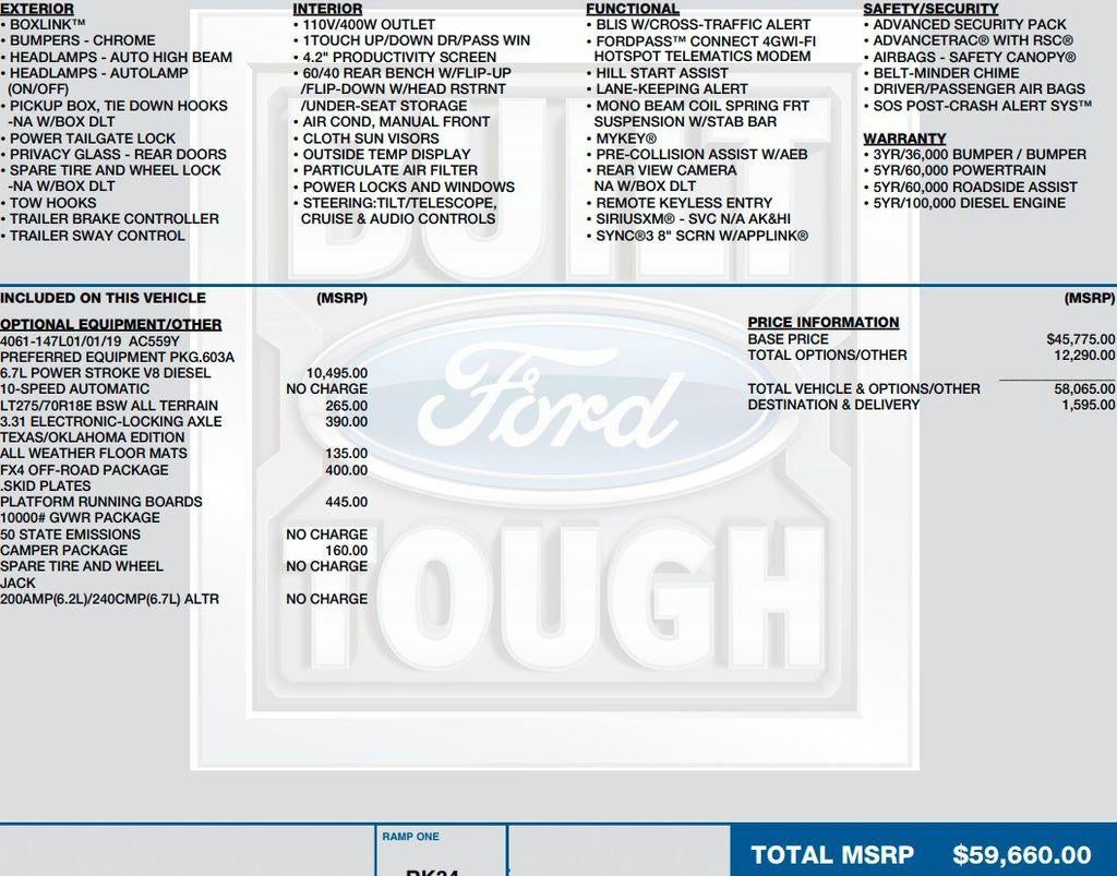2020 Ford Super Duty F-250 SRW XLT 4WD Crew Cab 6.75' Box