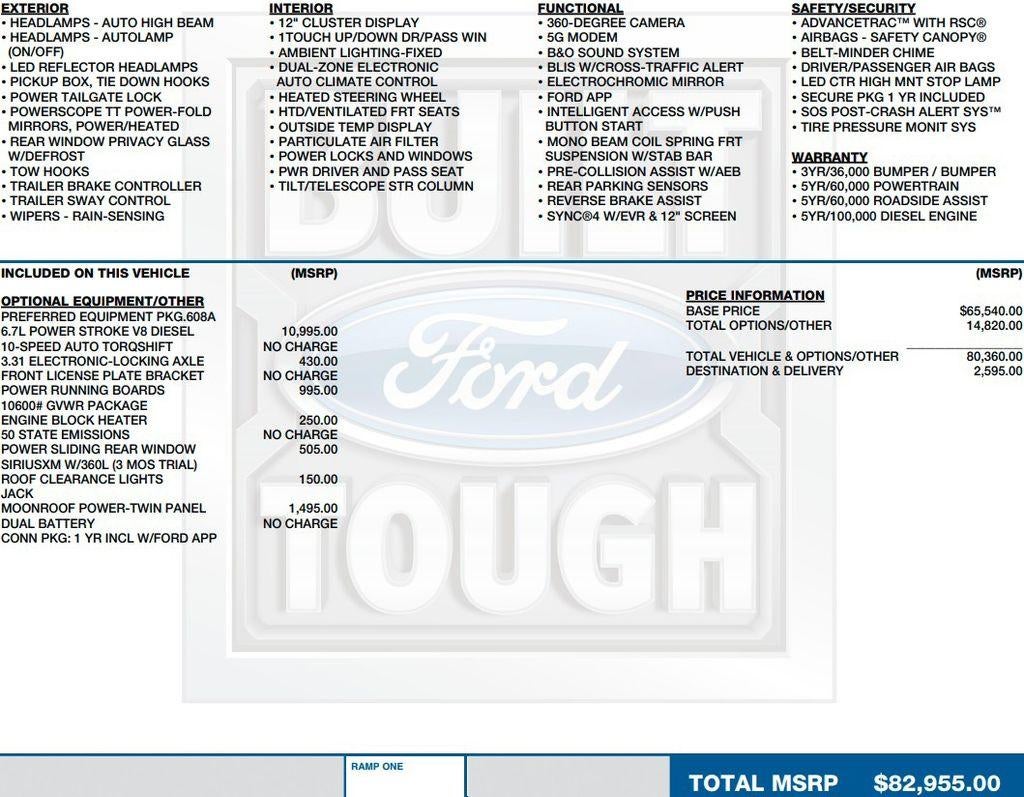 2026 Ford Super Duty F-250 SRW LARIAT 4WD Crew Cab 6.75' Box