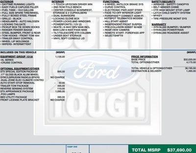 2022 Ford Ranger XL 4WD SuperCrew 5' Box