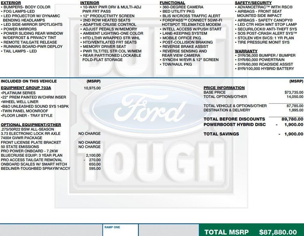 2024 Ford F-150 Platinum 4WD SuperCrew 5.5' Box