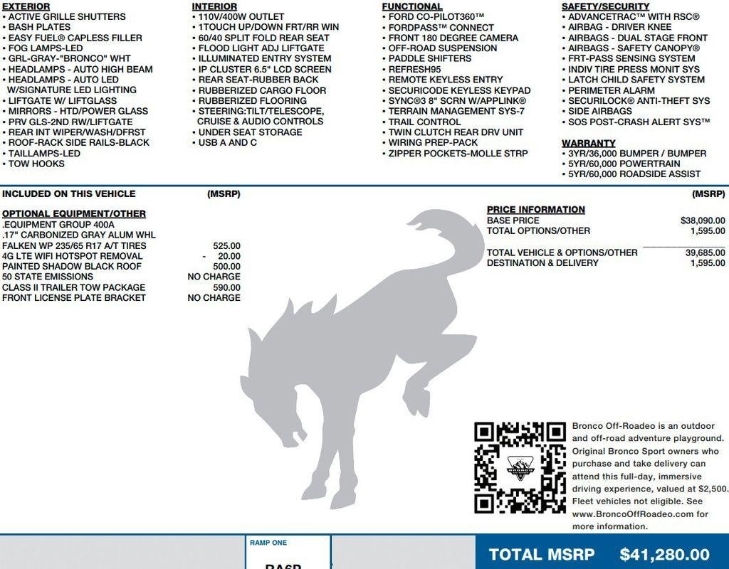 2023 Ford Bronco Sport Badlands 4x4