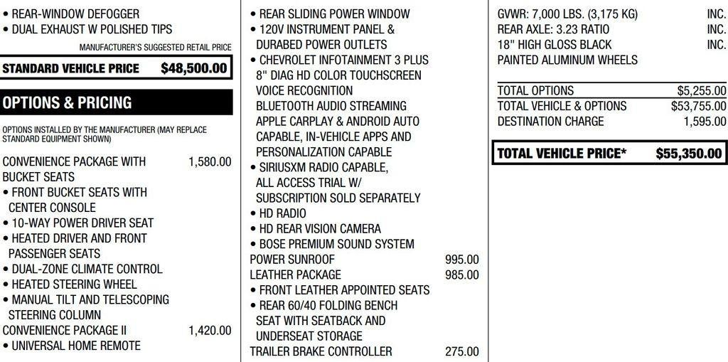 2020 Chevrolet Silverado 1500 Crew Cab Short Box 4-Wheel Drive LT Trail Boss