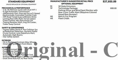 2022 Toyota Tacoma 4WD 4WD SR Double Cab 5' Bed V6 AT (GS)