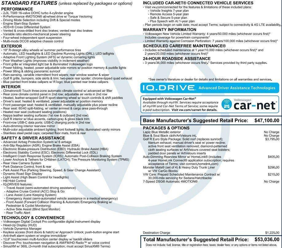 2025 Volkswagen Golf R 2.0T DSG