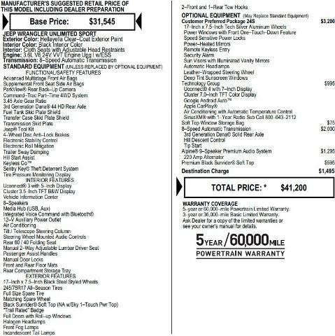 2019 Jeep Wrangler Unlimited Sport S 4x4