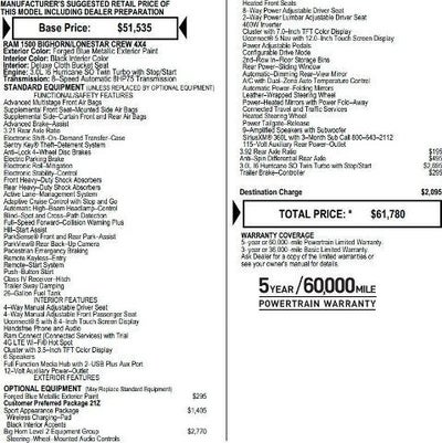 2025 RAM 1500 Big Horn Crew Cab 4x4 5'7' Box