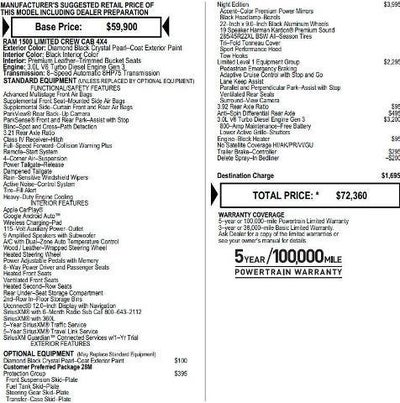 2021 RAM 1500 Limited Crew Cab 4x4 5'7' Box