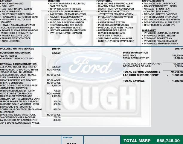 2021 Ford F-150 LARIAT 4WD SuperCrew 5.5' Box