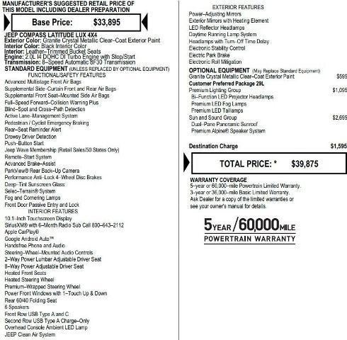 2023 Jeep Compass Latitude Lux FWD