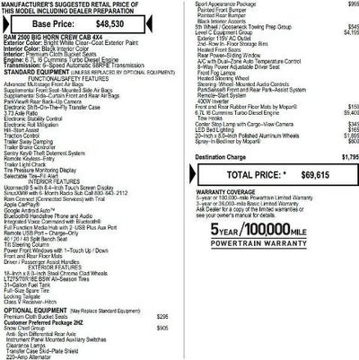 2022 RAM 2500 Big Horn Crew Cab 4x4 6'4' Box