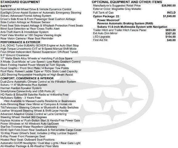 2025 Subaru Outback Wilderness