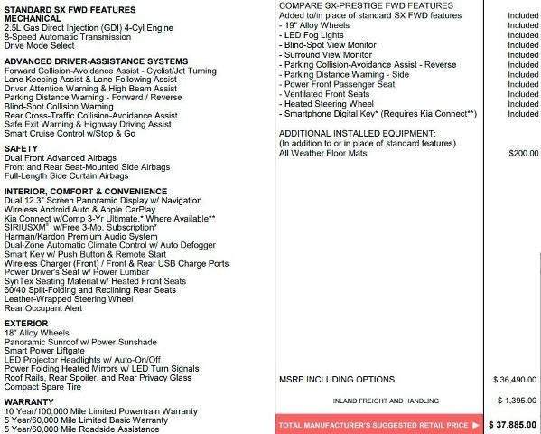 2026 Kia Sportage SX-Prestige FWD