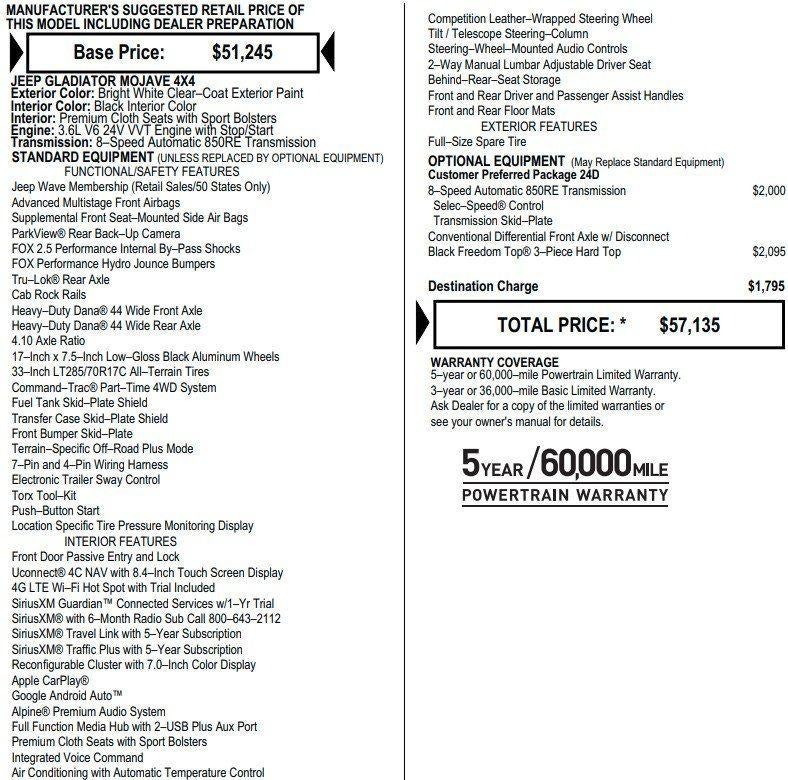2023 Jeep Gladiator Mojave
