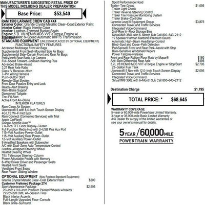 2022 RAM 1500 Laramie Crew Cab 4x4 5'7" Box