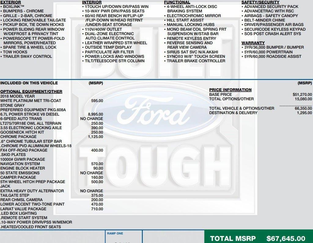 2018 Ford F-250 LARIAT