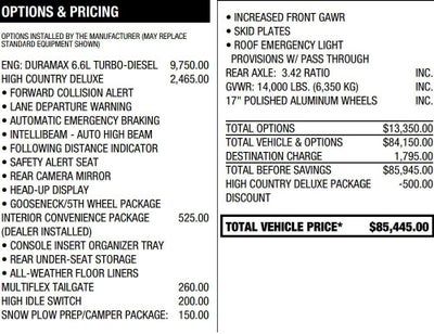 2023 Chevrolet Silverado 3500 HD High Country