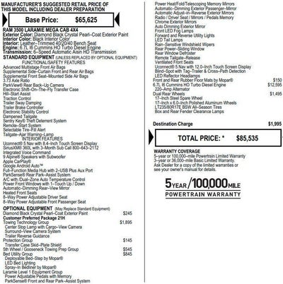 2024 RAM 3500 Laramie Mega Cab 4x4 6'4" Box
