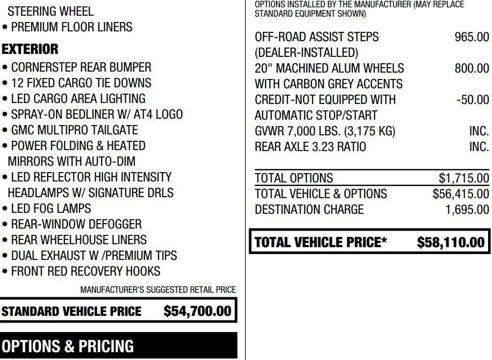 2021 GMC Sierra 1500 AT4