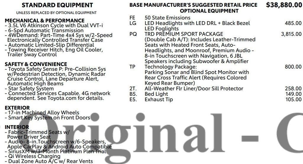 2023 Toyota Tacoma TRD Sport