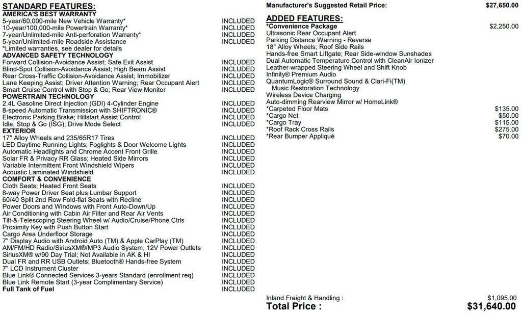 2020 Hyundai Santa Fe SEL