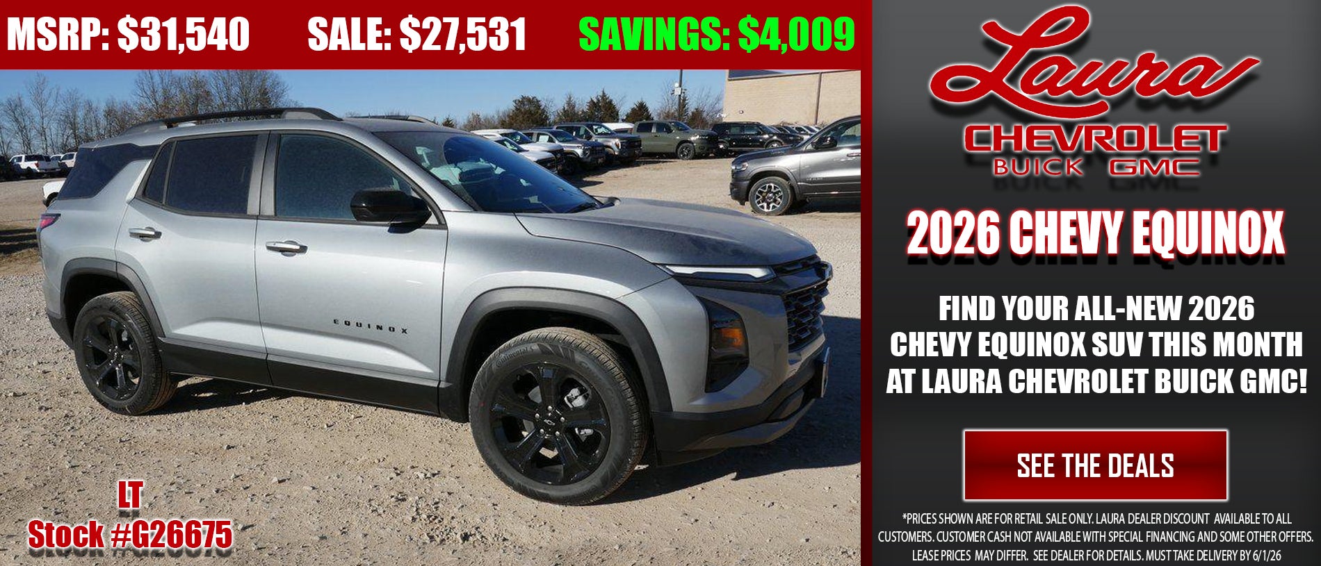 Save big on the Chevrolet Equinox SUV