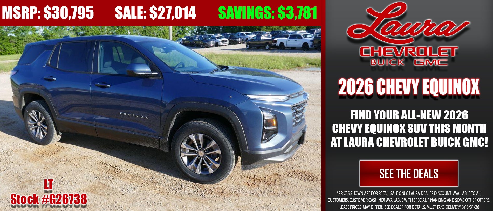 Save big on the Chevrolet Equinox SUV