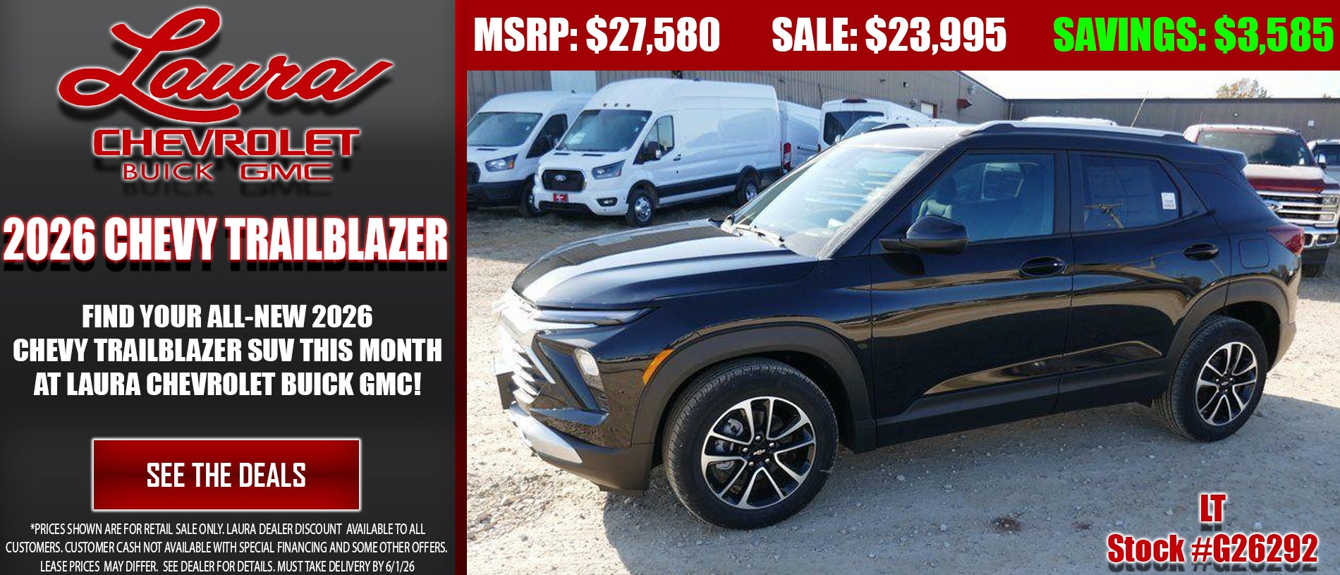 Search new Chevrolet Trailblazer SUVs at Laura